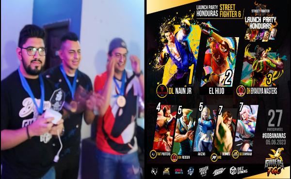 A la izquierda, tenemos al top 3 luciendo sus premios, y a la derecha, podemos observar al top 8.