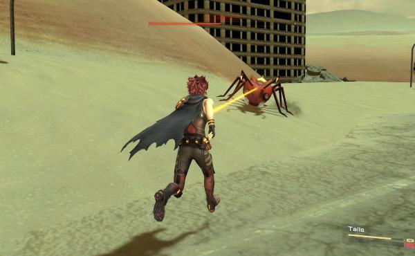 Exploración a pie. También podremos combatir con los monstruos fuera del tanque.