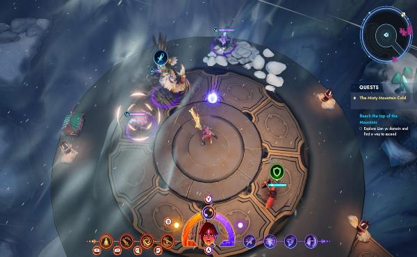 La cámara isométrica permite visualizar gran parte del escenario durante los combates.