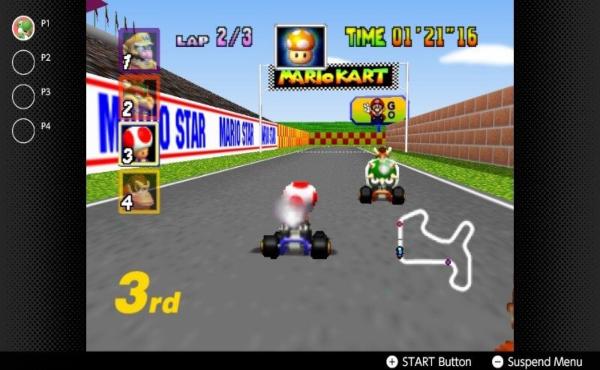 Mario Kart 64 se puede jugar actualmente en los servicios de Nintendo Switch.