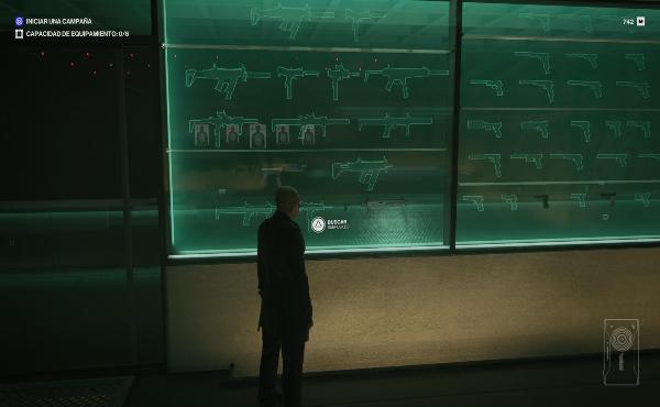 La armería del piso franco se va llenando conforme recuperemos armas durante las misiones.