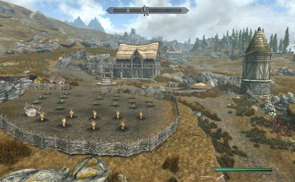 Este es el aspecto final de la granja, con todo construido y comprado.