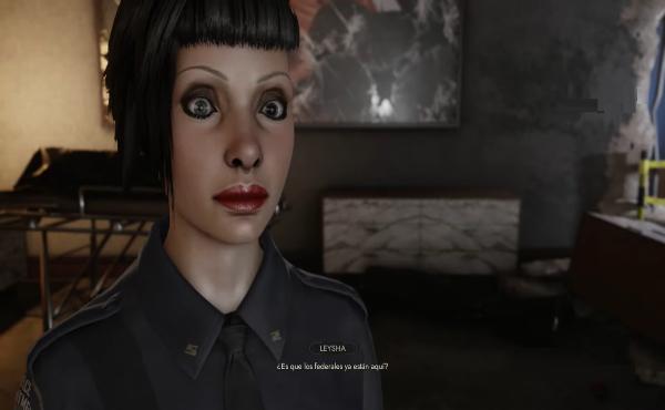 Los rostros de los personajes (protagonistas o NPCs) a veces se contorsionan de esta forma.