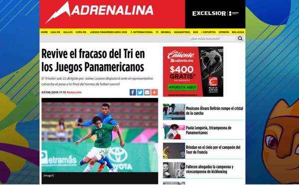 Prensa internacional ataca a México tras caer ante Honduras: 'Tricolor de tercera'