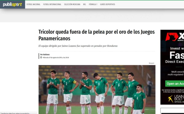 Prensa internacional ataca a México tras caer ante Honduras: 'Tricolor de tercera'