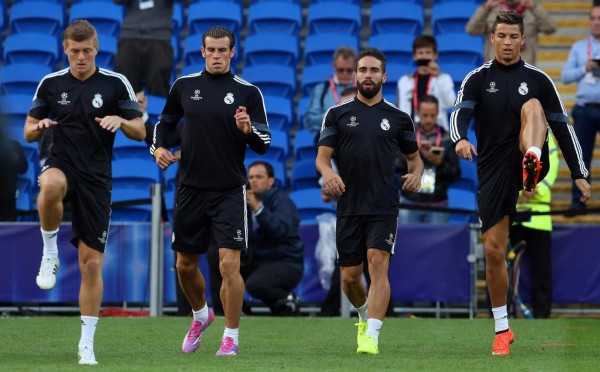 Real Madrid entrenó en Cardiff previo a la final de Supercopa