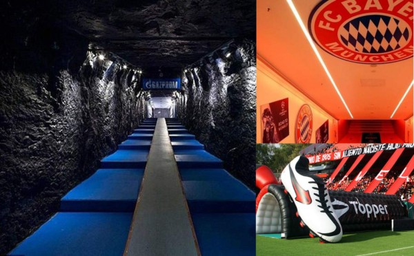 Los túneles de vestuarios más sorprendentes en el mundo del fútbol