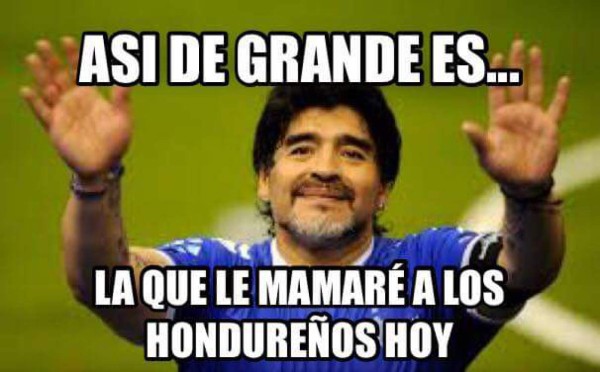 Los hondureños no se olvidaron de Maradona y le dedican el triunfo con ocurrentes memes