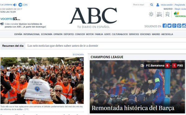 La prensa mundial se rinde al Barcelona: 'Proeza, apoteósico, grande el Barça'