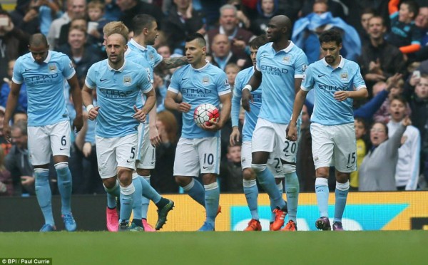 FOTOS: Así fueron los cinco goles del Kun Agüero ante el Newcastle