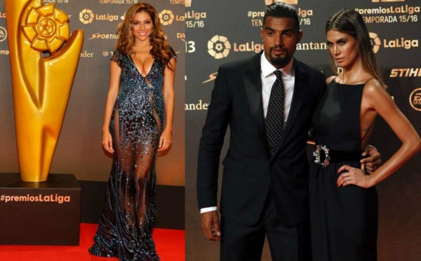 La novia de Boateng y Eva Marcela se robaron el show en la Gala de la Liga española