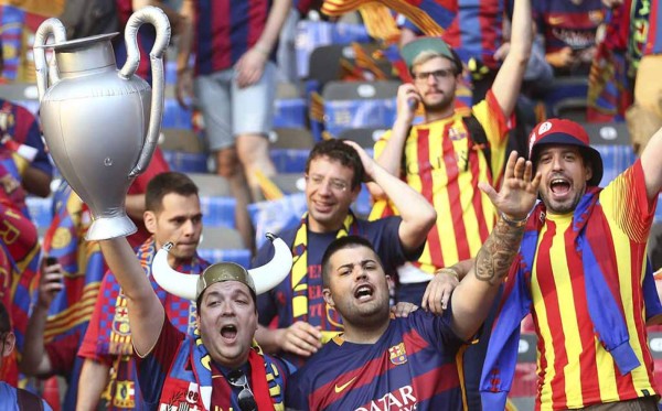 Las mejores fotos de los aficionados del Barcelona en Berlín