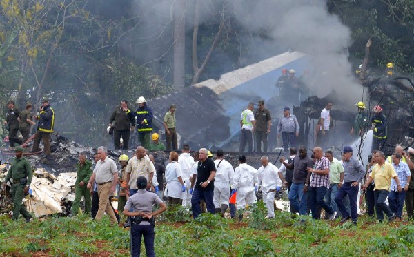 Las impactantes imágenes del accidente aéreo en La Habana, Cuba