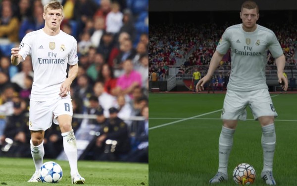 Los 20 jugadores que lucen igualitos en FIFA 16 y en la realidad