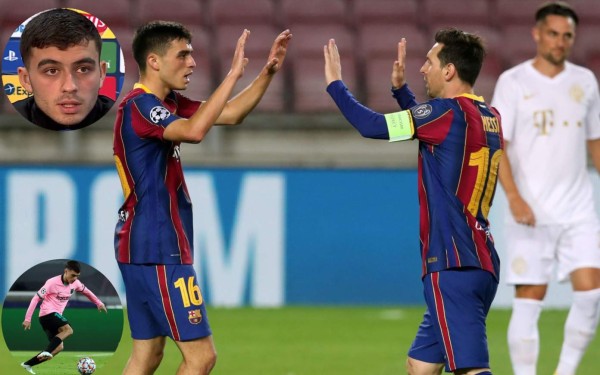 Pedri, la joyita de 17 años del Barcelona, confiesa que Messi 'le ha ayudado muchísimo'