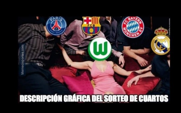 Los mejores memes previo al sorteo de los cuartos de final de la Champions League