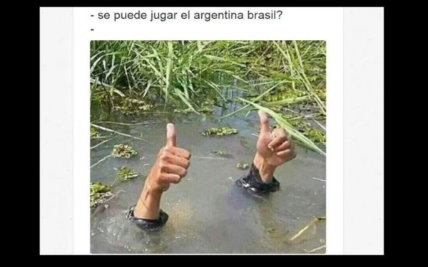 Memes tras la suspensión del clásico Argentina-Brasil
