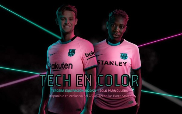 ¿Por qué la critican? Así es la nueva camiseta rosa del Barcelona para la temporada 2020/21&nbsp;&nbsp;