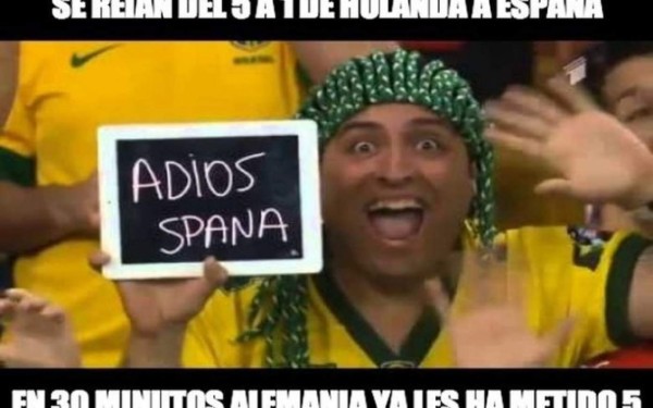 Con crueles memes el mundo recuerda el 7-1 de Alemania a Brasil