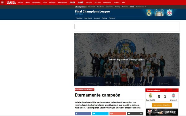 Las portadas luego de que el Real Madrid lograra el tricampeonato en Champions
