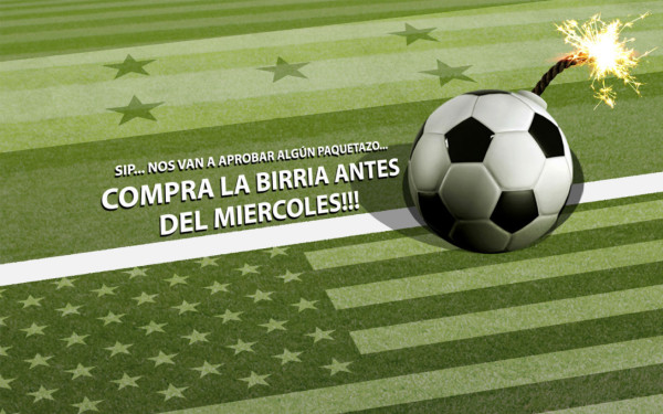 Fotomontajes dedicado al juego entre Honduras y Estados Unidos.