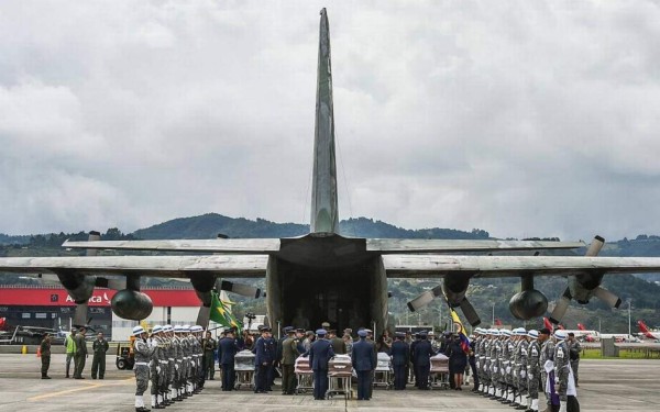¡Durísimo! Las imágenes de la repatriación de jugadores del Chapecoense