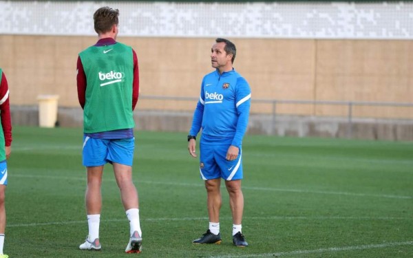 Así fue el primer entreno del Barcelona post Koeman y con el nuevo DT: ¿Mal gesto de Laporta?