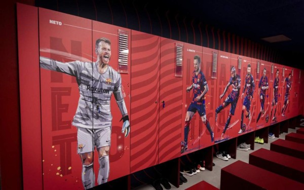 Revolución azulgrana: Así luce ahora el nuevo del vestuario del FC Barcelona