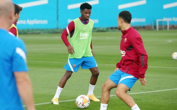Sorpresa en el entrenamiento del Barcelona con el regreso del heredero de Messi y la afición se ilusiona