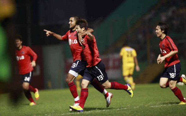 Real España recibe goleada del Goyang de Corea del Sur.