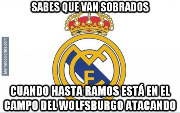 Destruyen en memes al Real Madrid tras perder ante Wolfsburgo