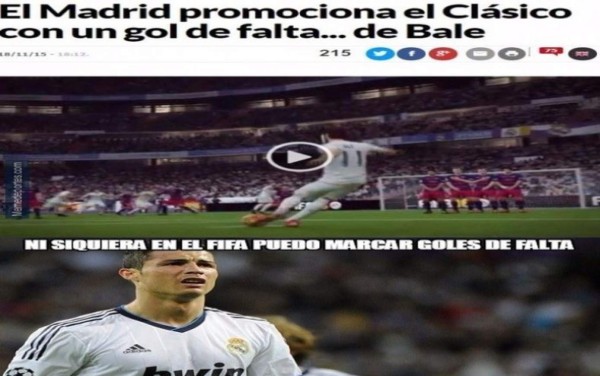Divertidos MEMES inundan las redes sociales con el clásico Real Madrid-Barcelona