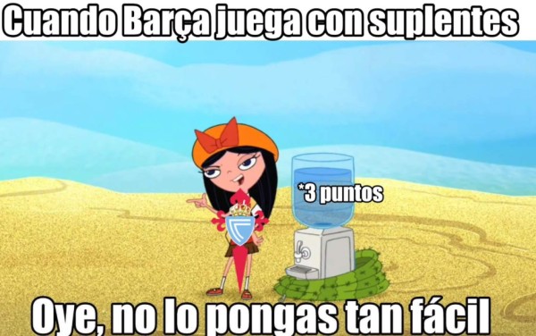 ¡Para morir de risa! Los memes liquidan a los suplentes del Barcelona por perder contra el Celta &nbsp;&nbsp;