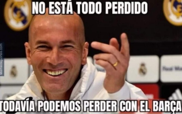 Los memes ya calientan el clásico Barcelona-Real Madrid con Zidane de protagonista