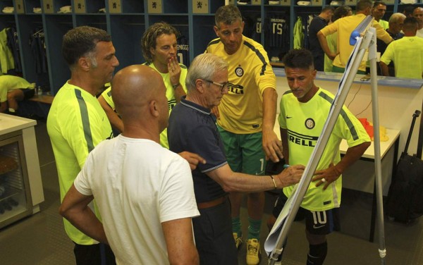 El mejores imágenes del juego de leyendas Inter de Milan-Bayern Munich