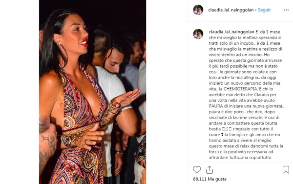 La dura confesión de la esposa de Nainggolan: ''Tengo miedo; es hora de salir y luchar contra esta bestia''