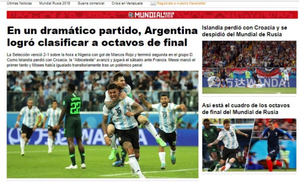 Milagro mundial y al Rojo vivo: Titulares de la prensa tras clasificación de Argentina