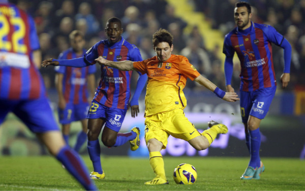 El Barcelona gano 4-0 al Levante en la LIGA BBVA