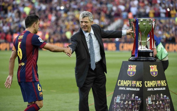 La celebración del Barcelona en el Camp Nou por su nuevo título