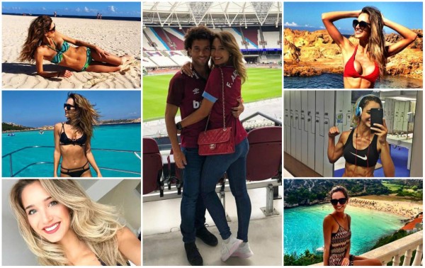 Evelyn Machry, la preciosa representante y novia del brasileño Felipe Anderson