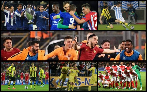 Los equipos sorpresa que han llegado a instancias finales en la Champions League