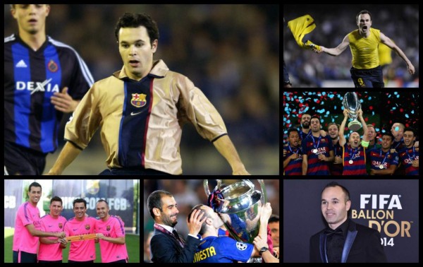 Iniesta y sus 15 inolvidables e icónicas fotografías con el Barcelona