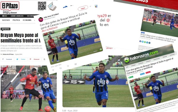 Así resaltan los medios de Venezuela el buen momento de Bryan Moya