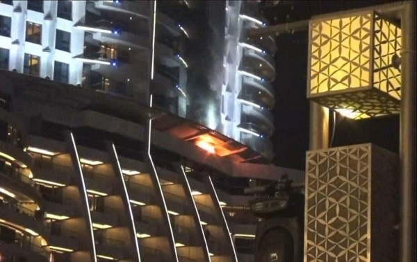 FOTOS: Lujoso hotel de Dubai quedó devastado tras incendio