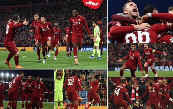 ¡ÉPICO! Así celebraron los jugadores del Liverpool luego de eliminar a Barcelona
