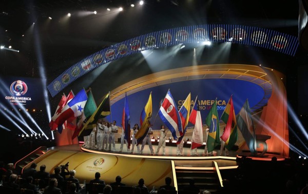 Las mejores imágenes del sorteo de la Copa América Centenario