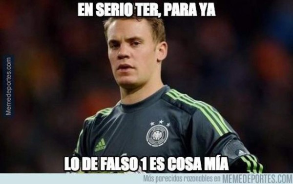 Ter Stegen, el protagonista de los memes de la jornada de Champions