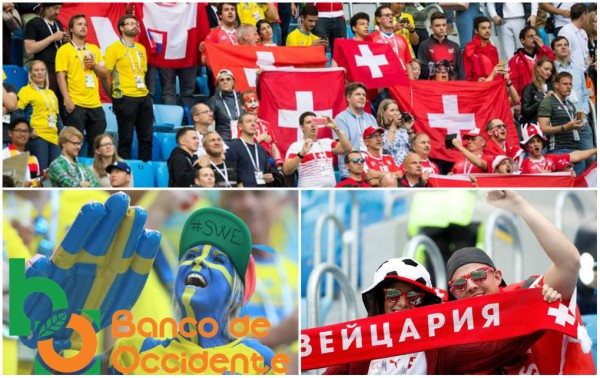 EL COLOR: Todas las imágenes del ambiente del Suecia vs Suiza