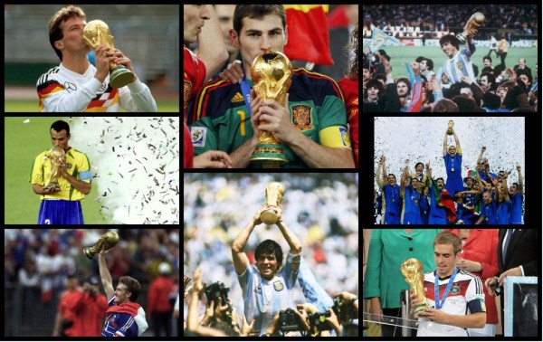Los últimos capitanes que han levantado la Copa del Mundo