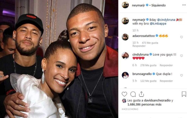 ¿Quién es ella? La gran fiesta de Neymar y Mbappé entre top models en París